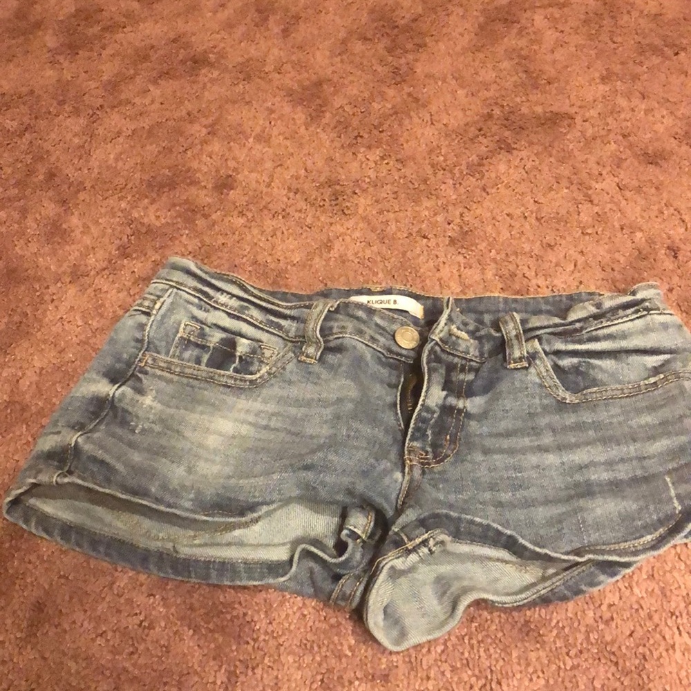 Denim shorts